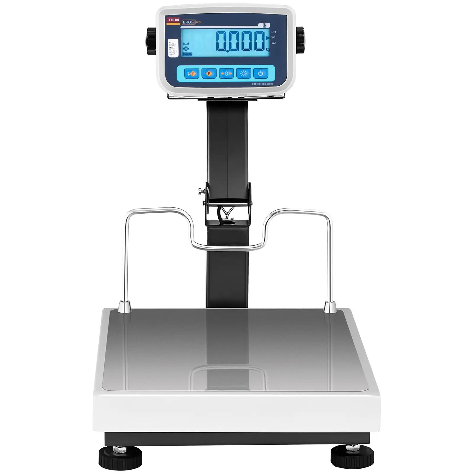 Plošinová váha - cejchovaná - 150 kg / 0,05 kg - 40 x 35 cm - LCD (Přesnost 1: 0.02 kg)