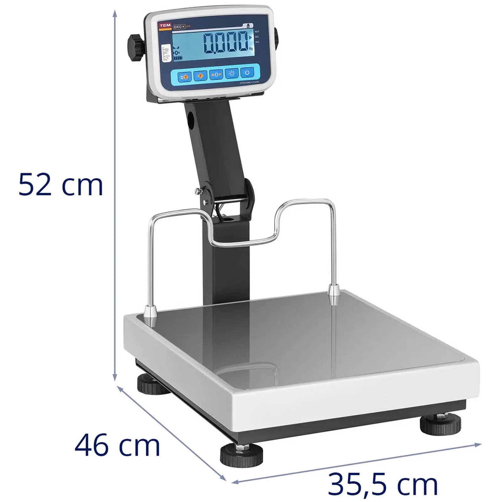 Balanza de plataforma - calibrada - 150 kg/50 g