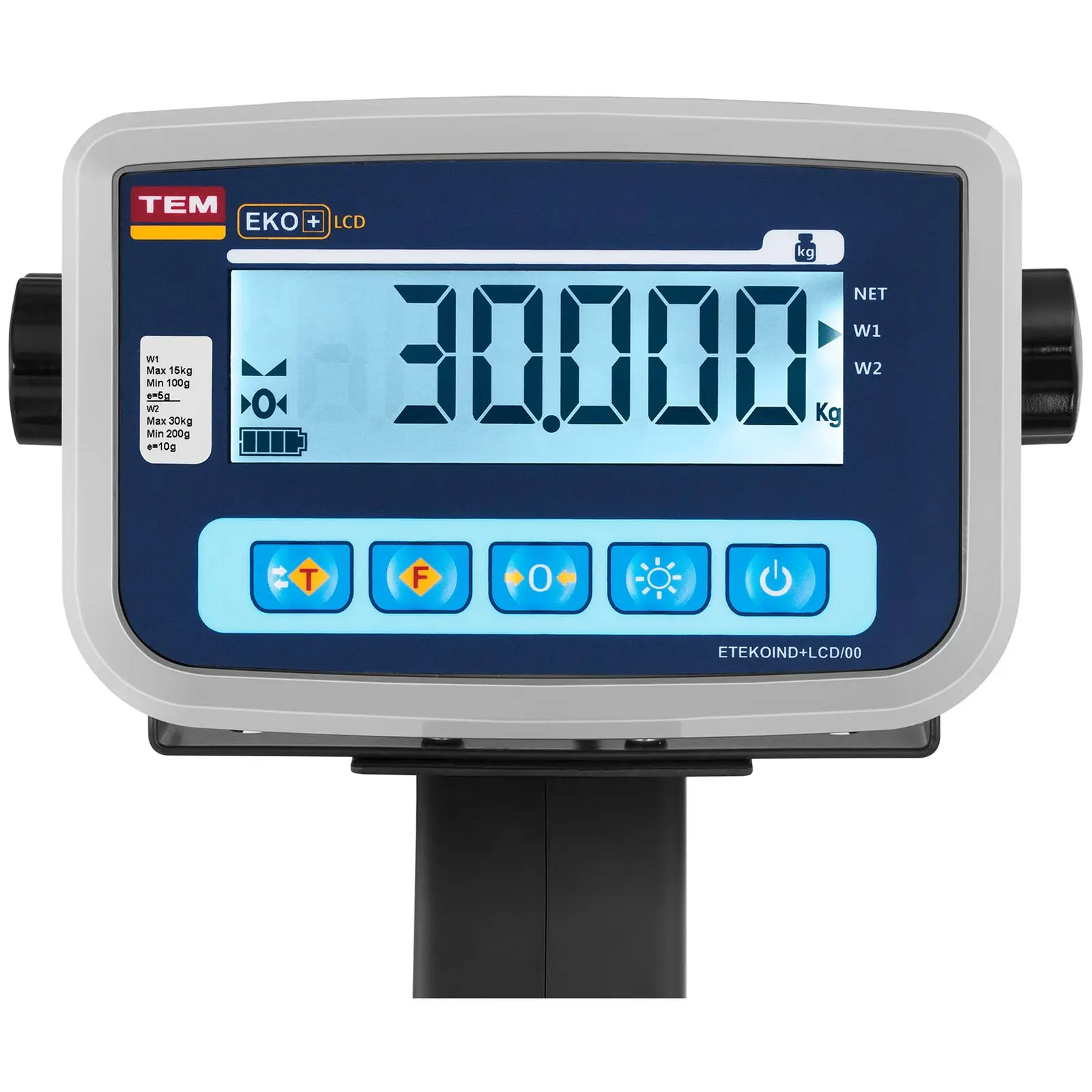 Plattformwaage - geeicht - 30 kg / 0,01 kg  - 35 x 40 cm - LCD