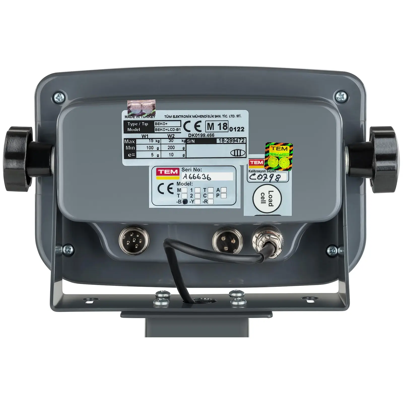 Plattformwaage - geeicht - 30 kg / 0,01 kg  - 35 x 40 cm - LCD