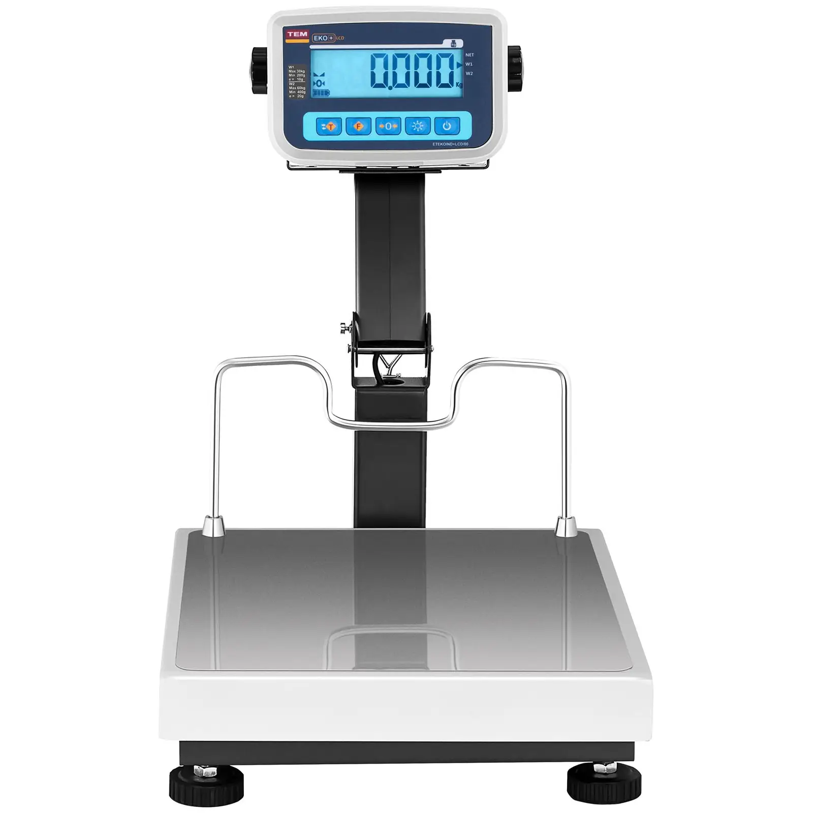 Plošinová váha - cejchovaná - 60 kg / 0,02 kg - 35 x 40 cm - LCD (Přesnost 2: 0.01 kg)