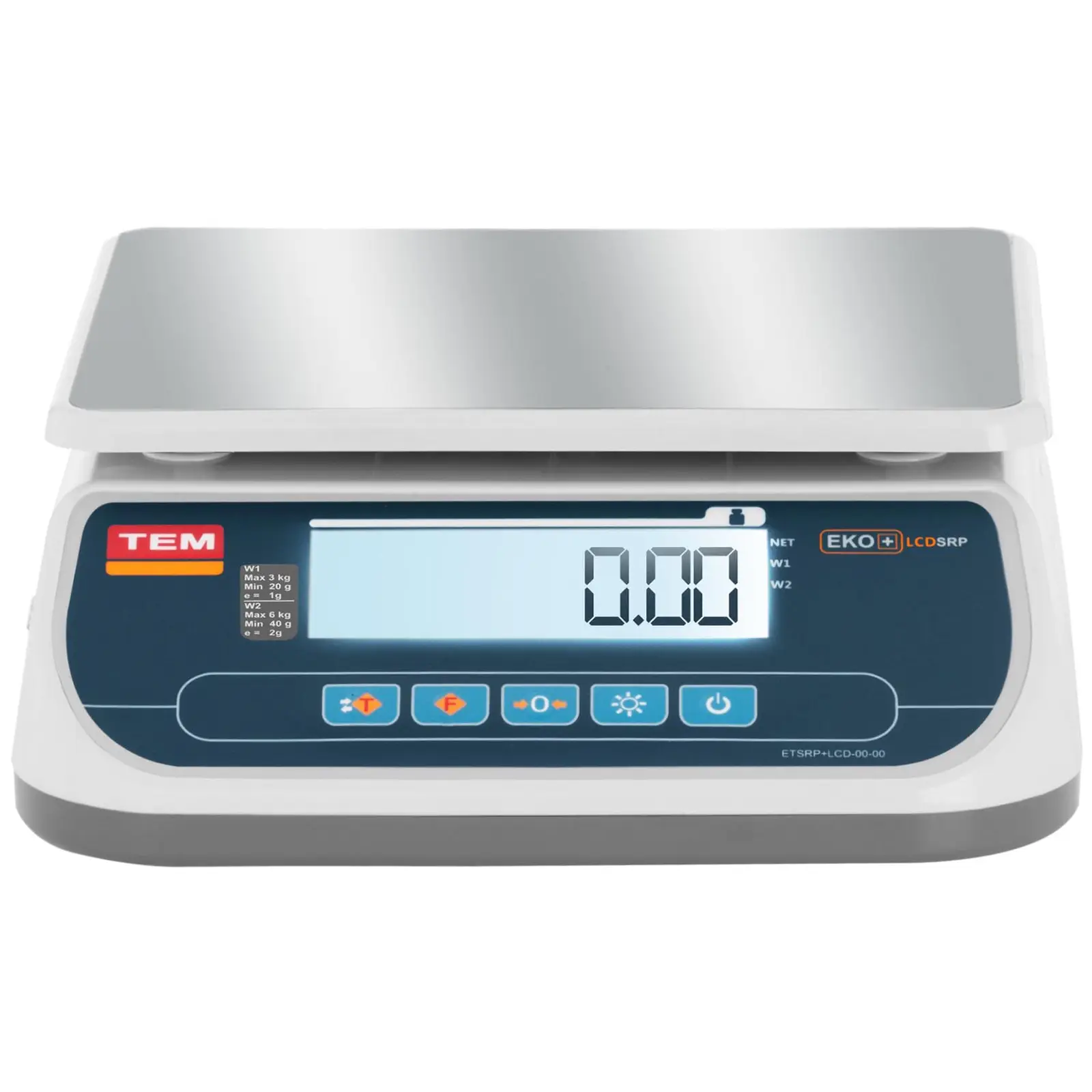 Balanza de mesa - calibrada - 6 kg / 2 g - LCD