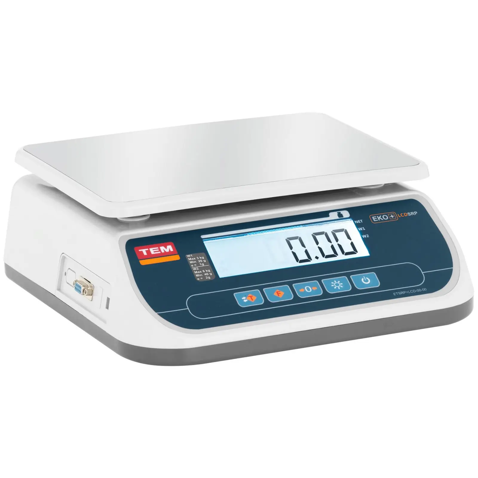 Balanza de mesa - calibrada - 6 kg / 2 g - LCD