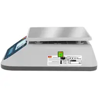 Balance de table - Calibrage certifié - 6 kg / 2 g - Écrans LCD côtés vendeur & client