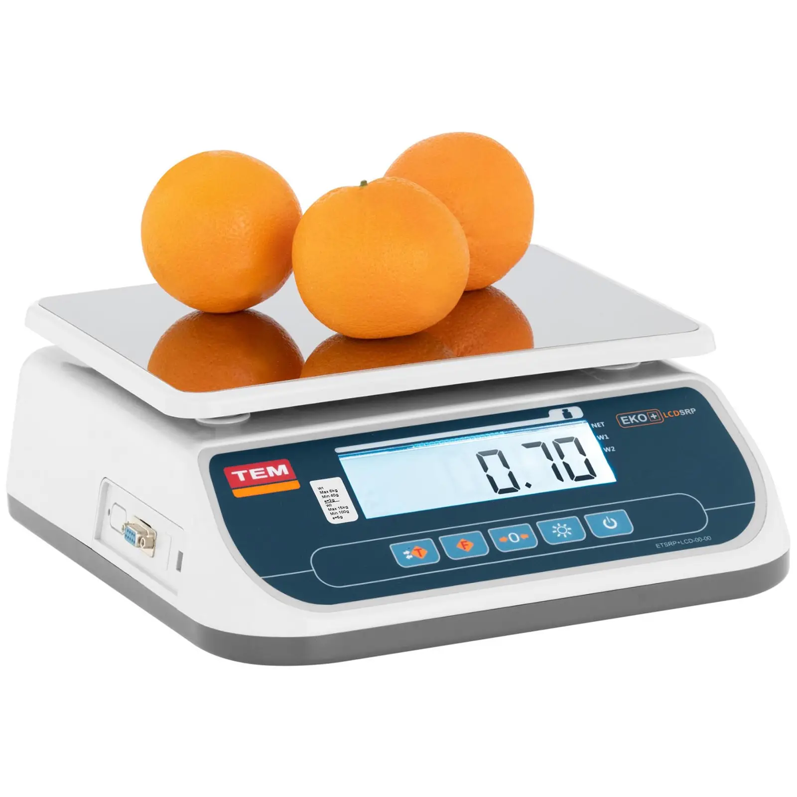 Pöytävaaka - varmennettu - 15 kg / 5 g - Dual LCD