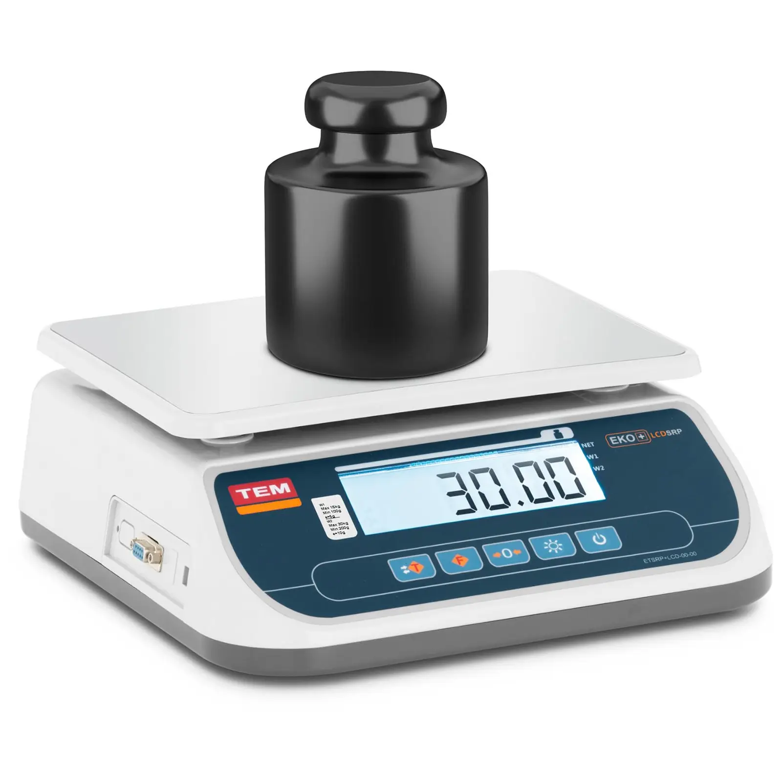 Tischwaage - geeicht - 30 kg / 10 g - LCD