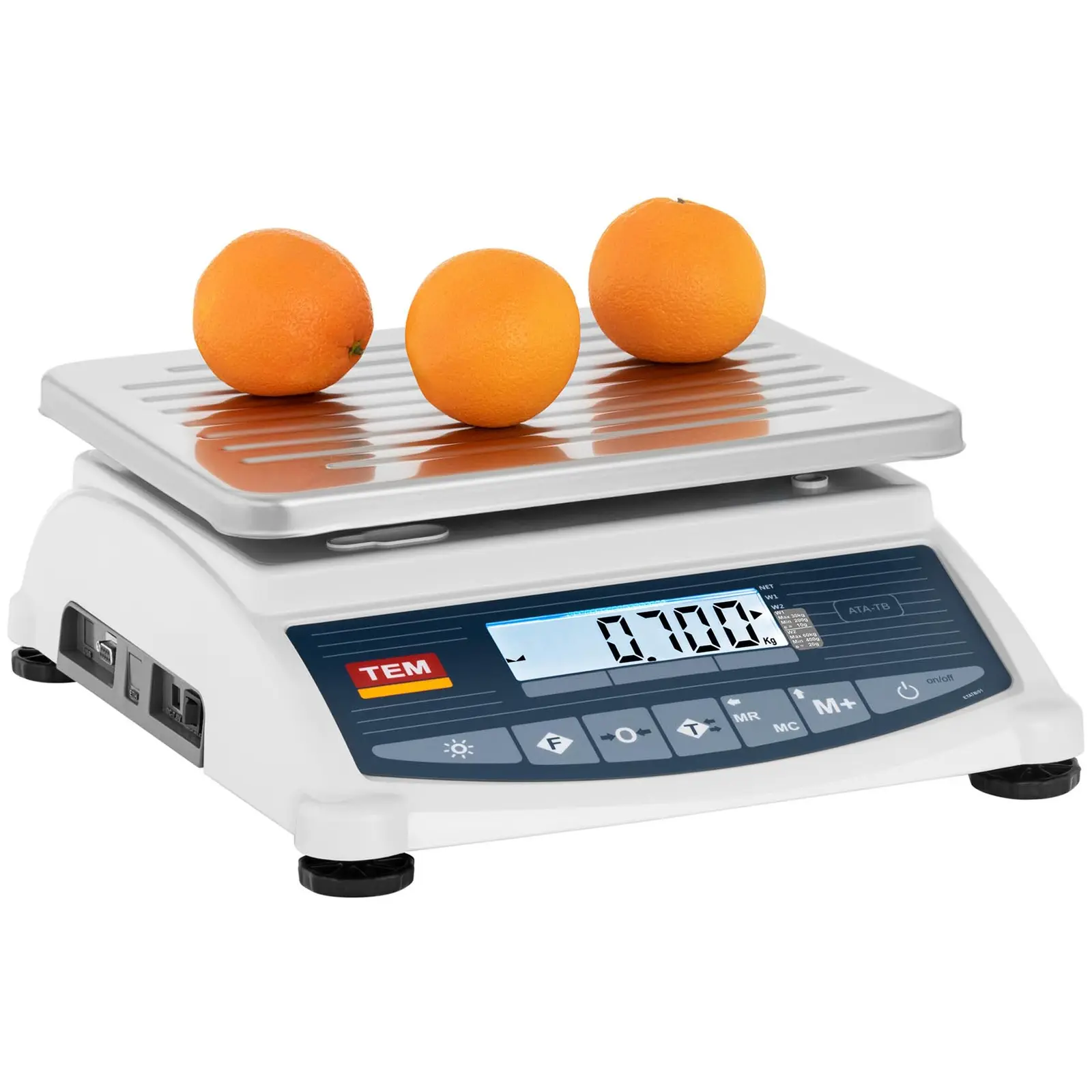 Asztali mérleg - hitelesített - 60 kg / 20 g - LCD - memória