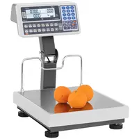 Balance poids prix avec écran sur trépied - calibré - 15 kg / 5 g - 30 kg / 10 g