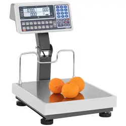 Balance poids prix avec écran sur trépied - calibré - 60 kg / 20 g - 150 kg / 50 g