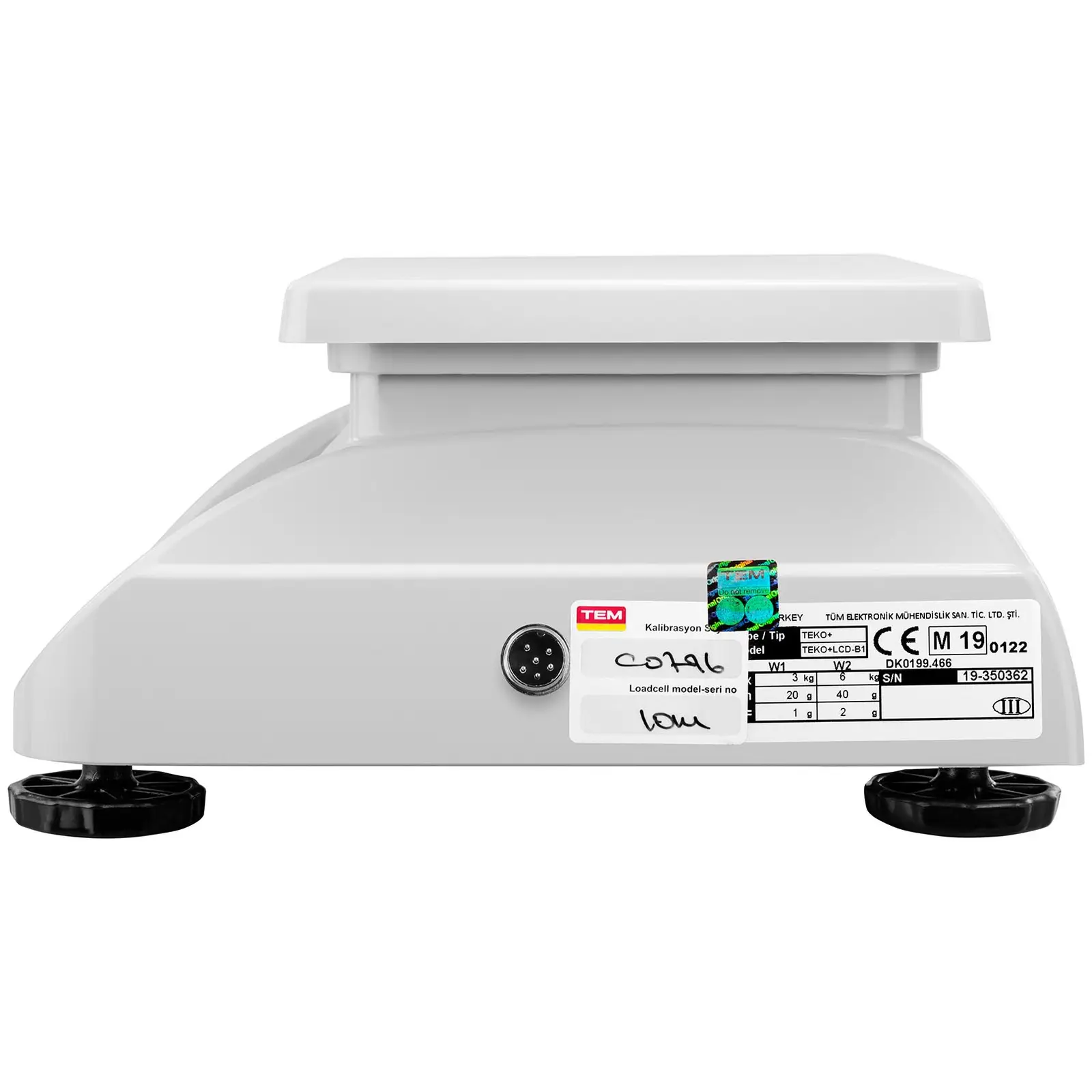 Stolní váha - cejchovaná - 6 kg / 2 g - LCD displej (Tárování: Ano)