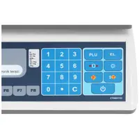 Price Counting Scale - calibrated - 15 kg - dual LED, three-colours