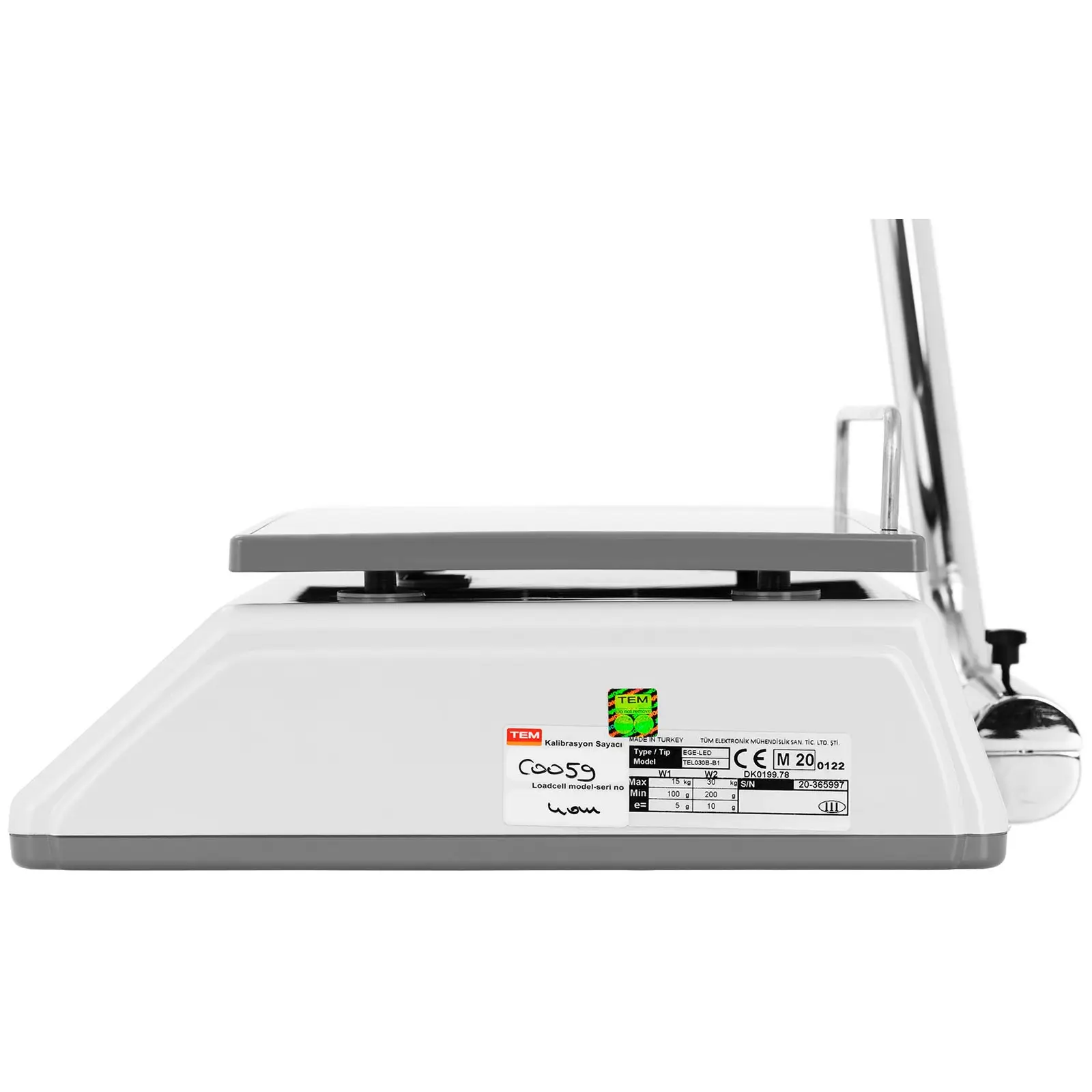 Price Scale - calibrated - 30 kg - dual LED