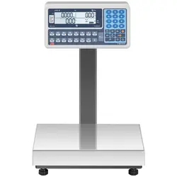 B-zboží Váha s výpočtem ceny - cejchovaná - 30 kg - duální LCD