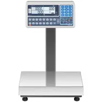 Balanza comercial - calibrada - 60 kg/20 g - 120 kg/50 g - LCD dual