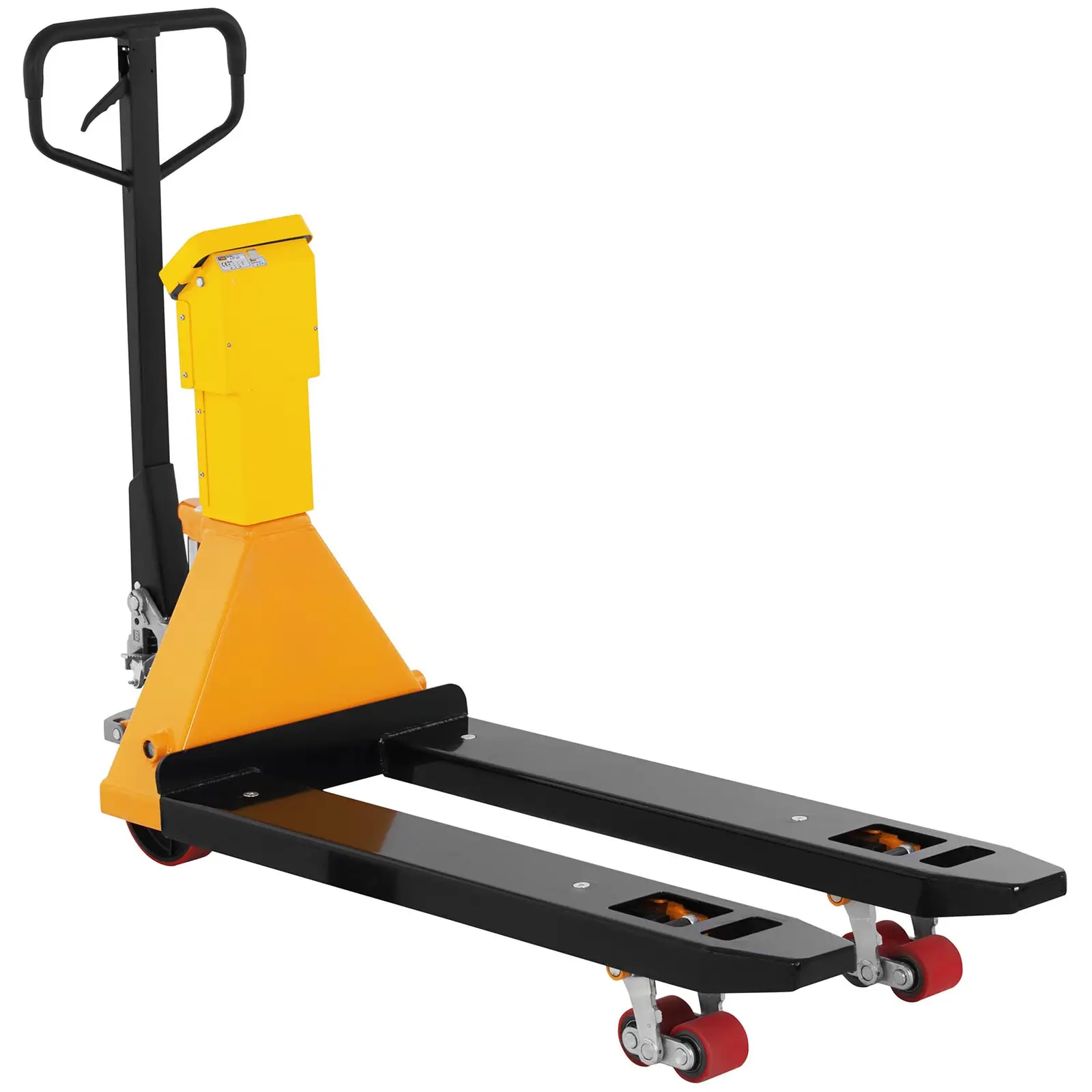 Zdvihací vozík s váhou - cejchovaný - 2000 kg / 1 kg - LCD displej (Tárování: Ano)