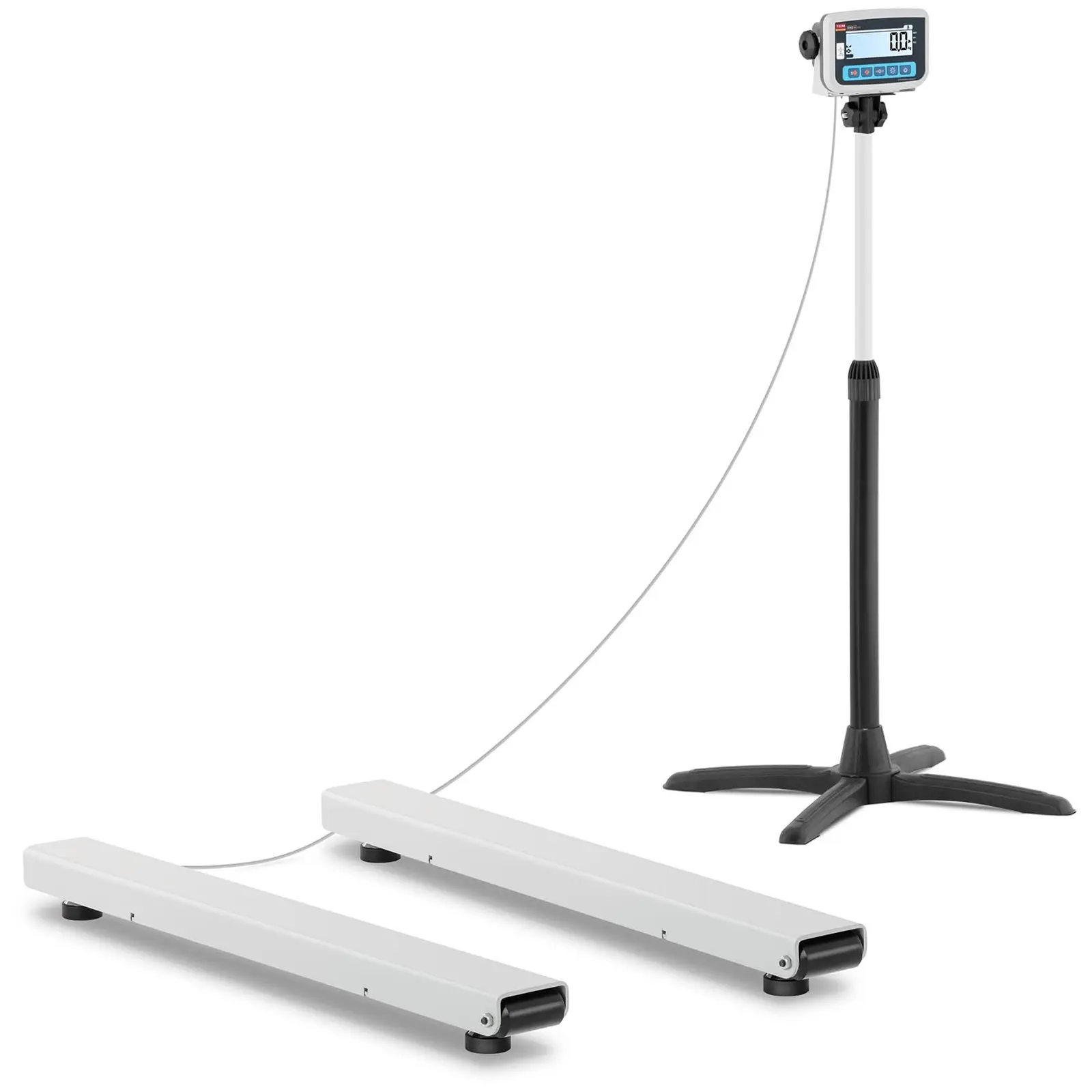 Wiegebalken - geeicht - 1500 kg / 0,5 kg - 120 x 12 cm - externes LCD