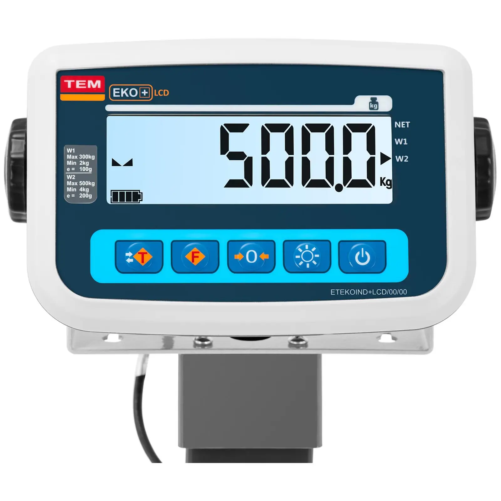 Bilancia per animali  - Tarata - 300 kg / 100 g - Con grata - LCD