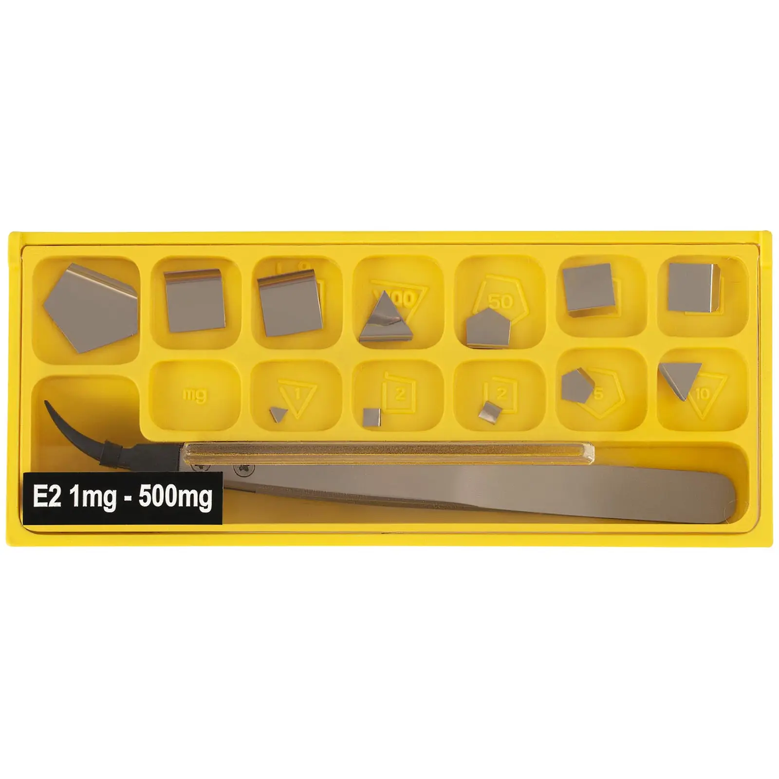 Kalibrační závaží - 24 ks - 1 až 500 g - OIML E2 (Třída: E2)