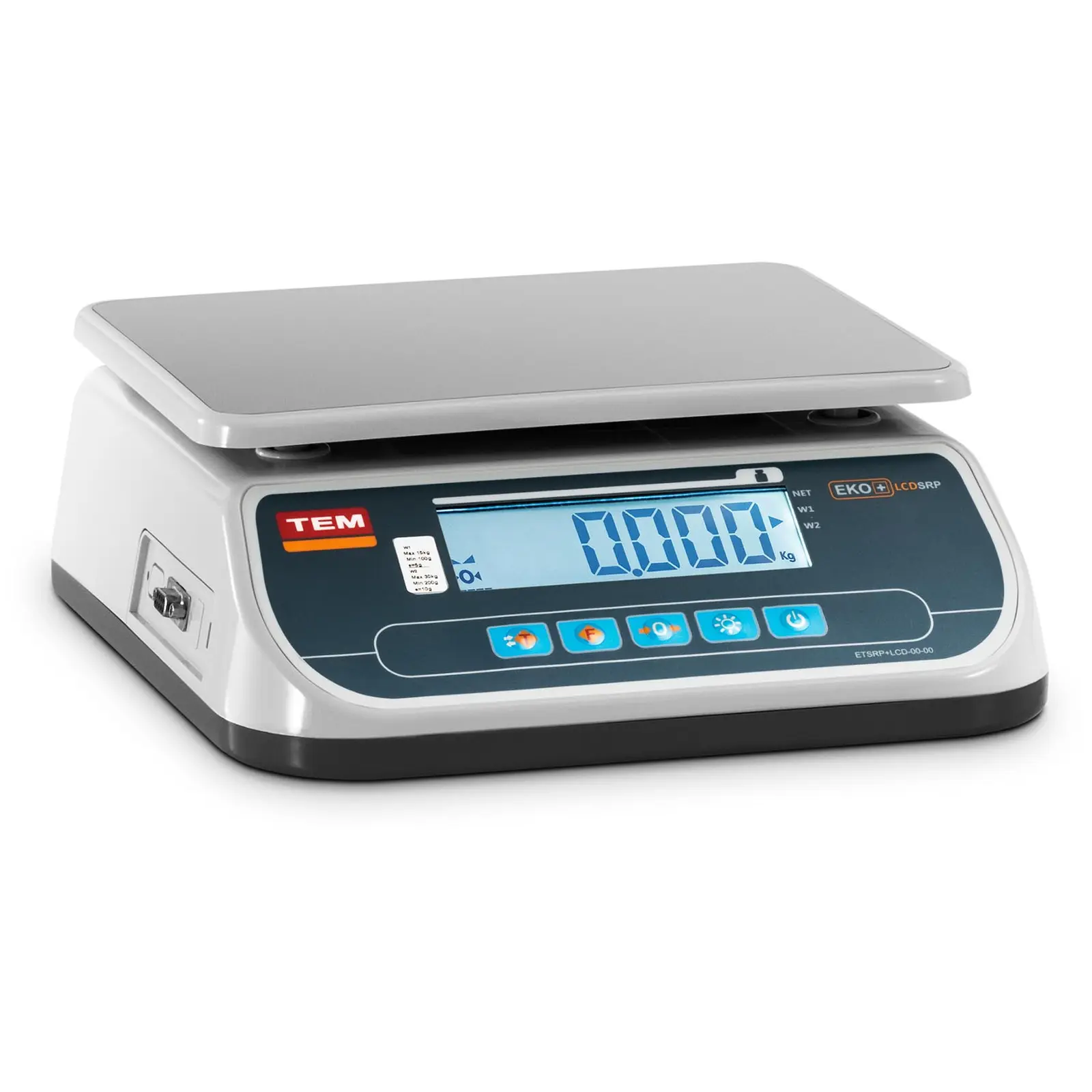 Tischwaage - geeicht Zone 2 - 30 kg / 10 g - LCD