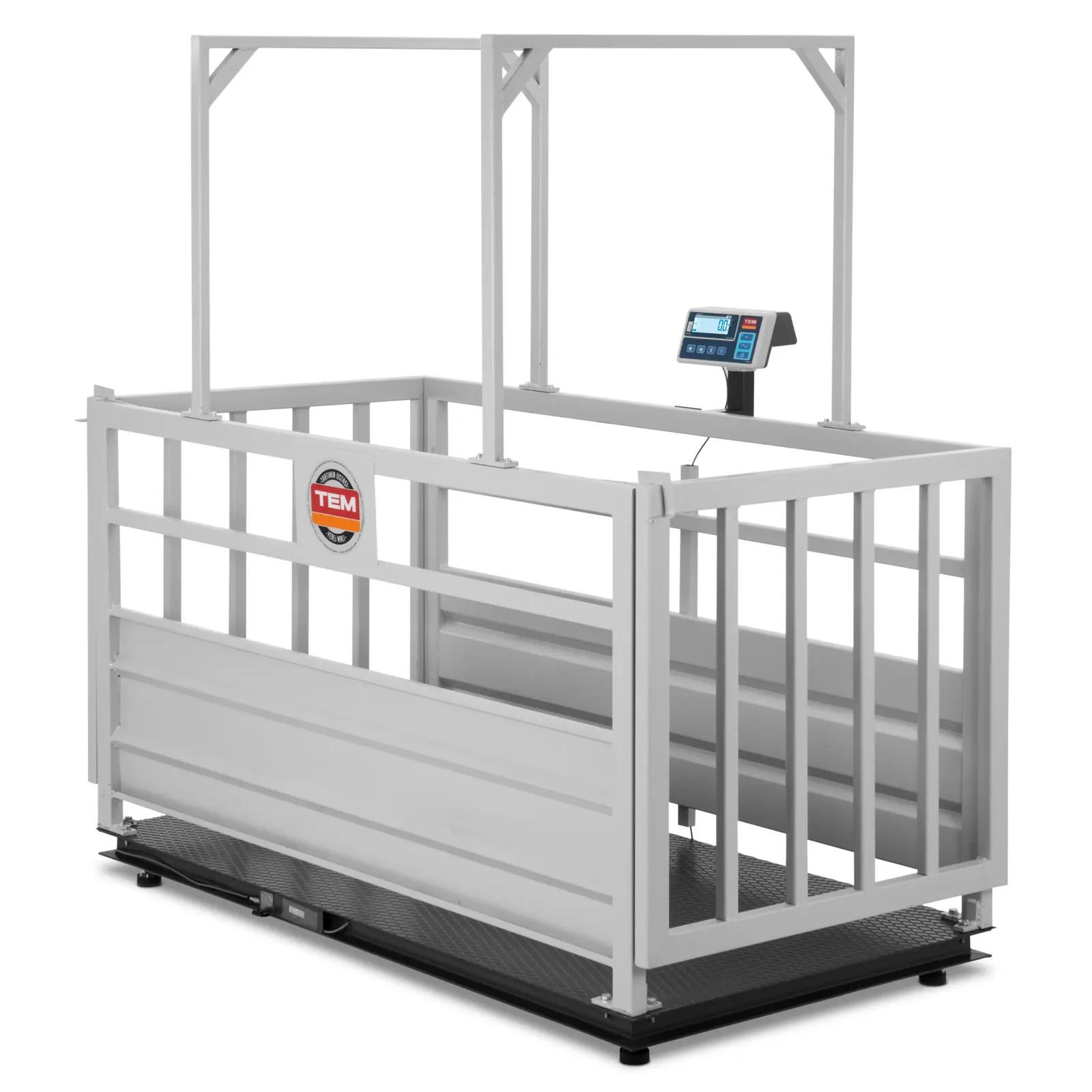 Balance pour animaux - calibrée - 200 g (0-600 kg) / 500 g (600-1.500 kg) - avec cage - LCD