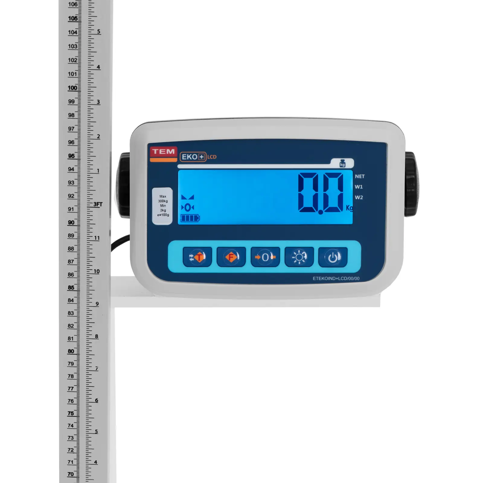 Bathroom Scales with Measuring Rod - calibrated - 300 kg