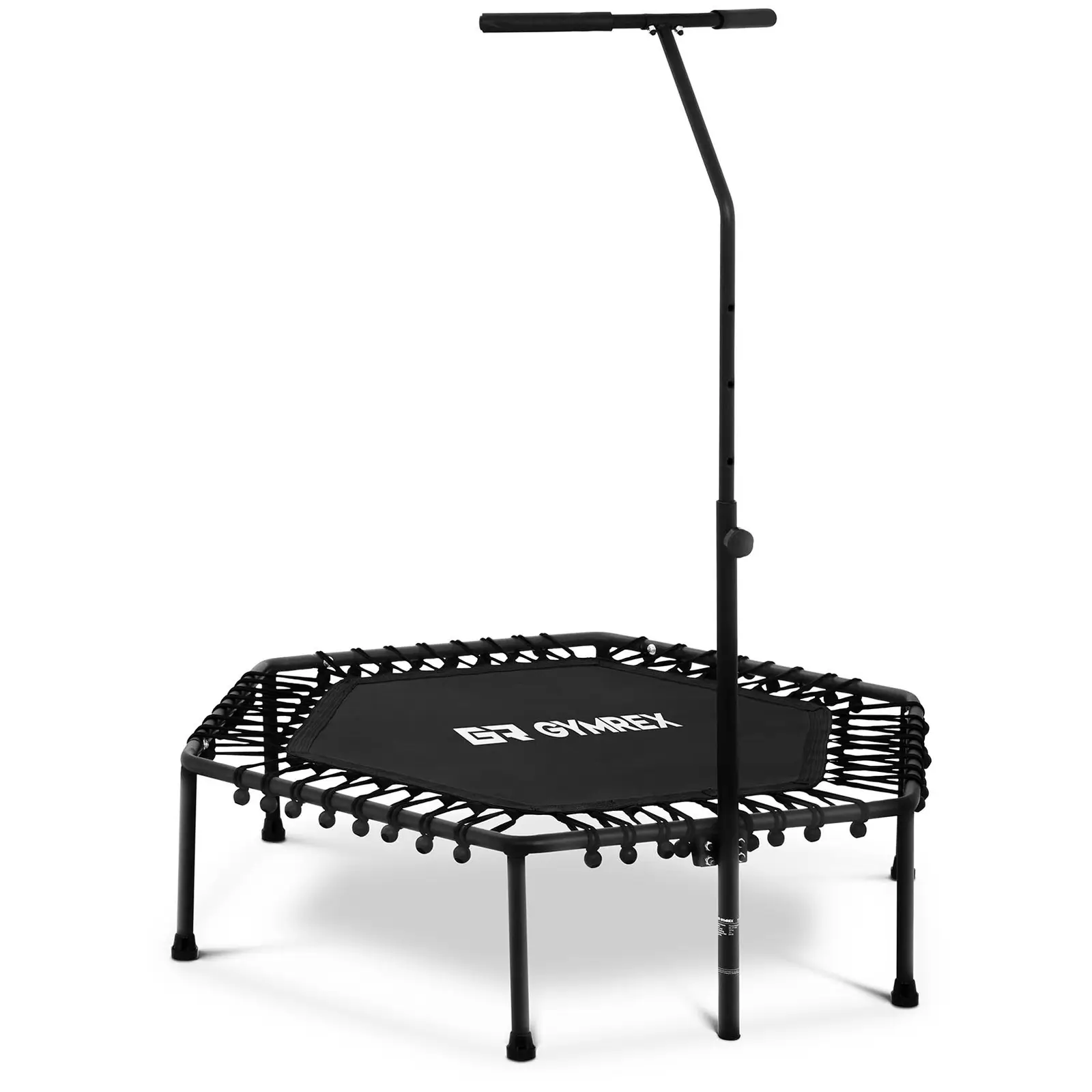 Factory second Fitness Trampoline - with handlebar - black