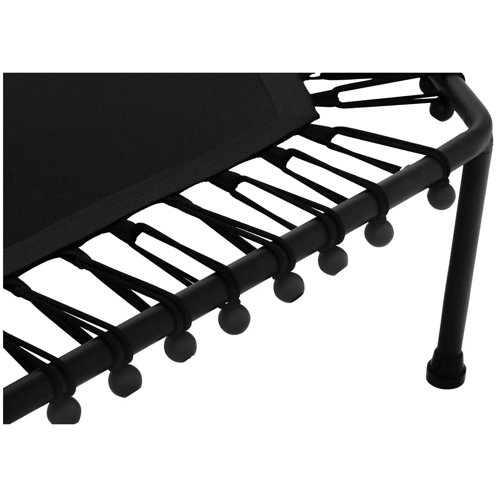 Trampoline de fitness avec barre de maintien - Noir (Poignée: Oui)