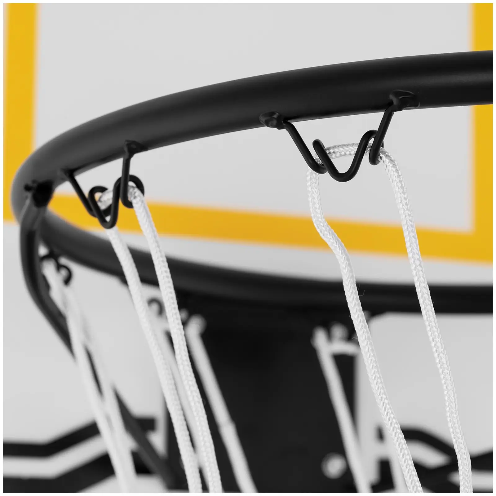 Basketbalový koš - výškově nastavitelný - 190 až 260 cm (Barva: Černá)