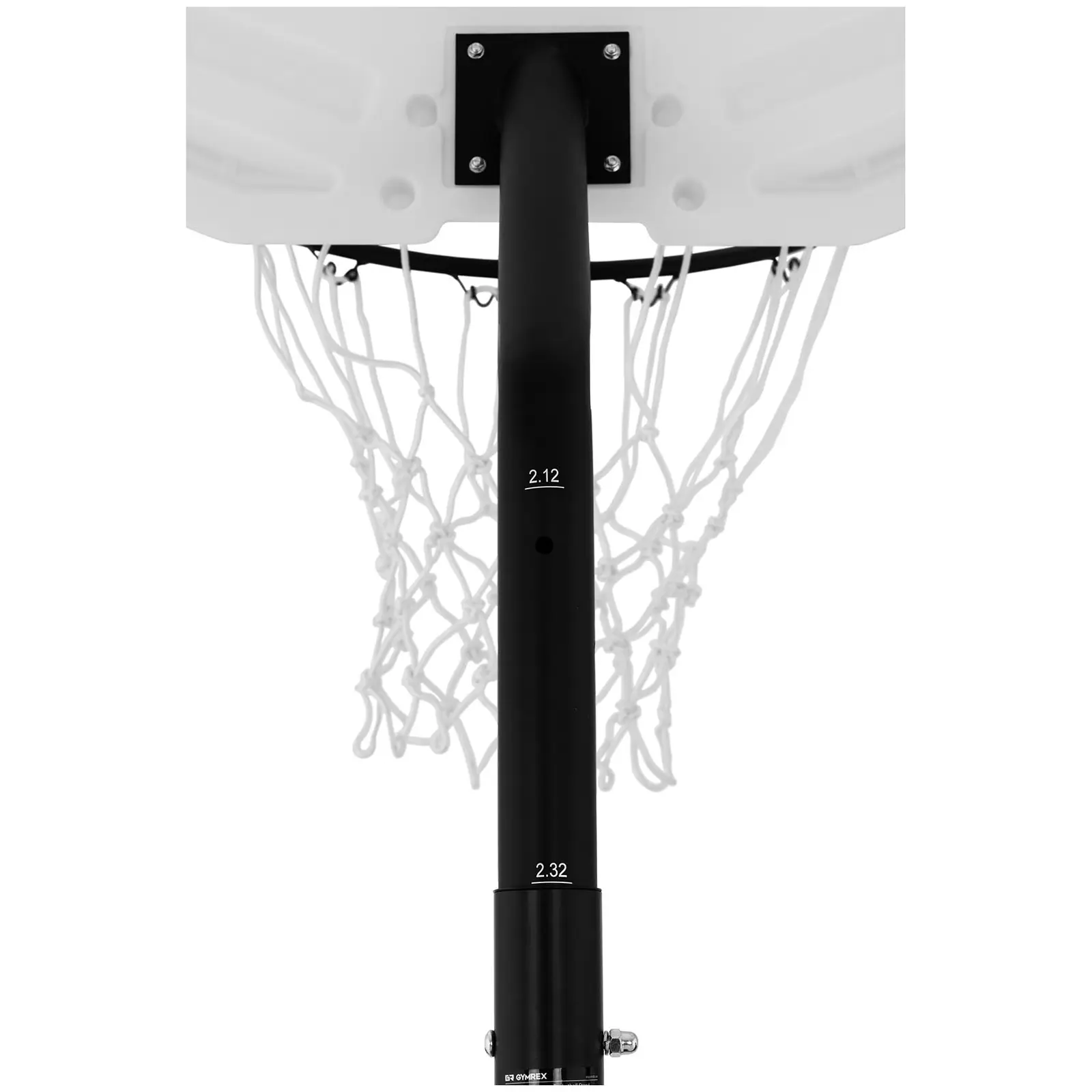 Basketbalový koš - výškově nastavitelný - 190 až 260 cm (Výškové nastavení [cm]: 190–260)