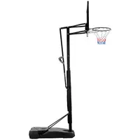 Basketballkurv med stativ - høydejusterbar - 230 til 305 cm.