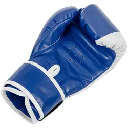 Luvas de boxe para crianças - branco e azul - 6 oz
