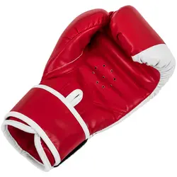 Luvas de boxe para crianças - branco e vermelho - 6 oz