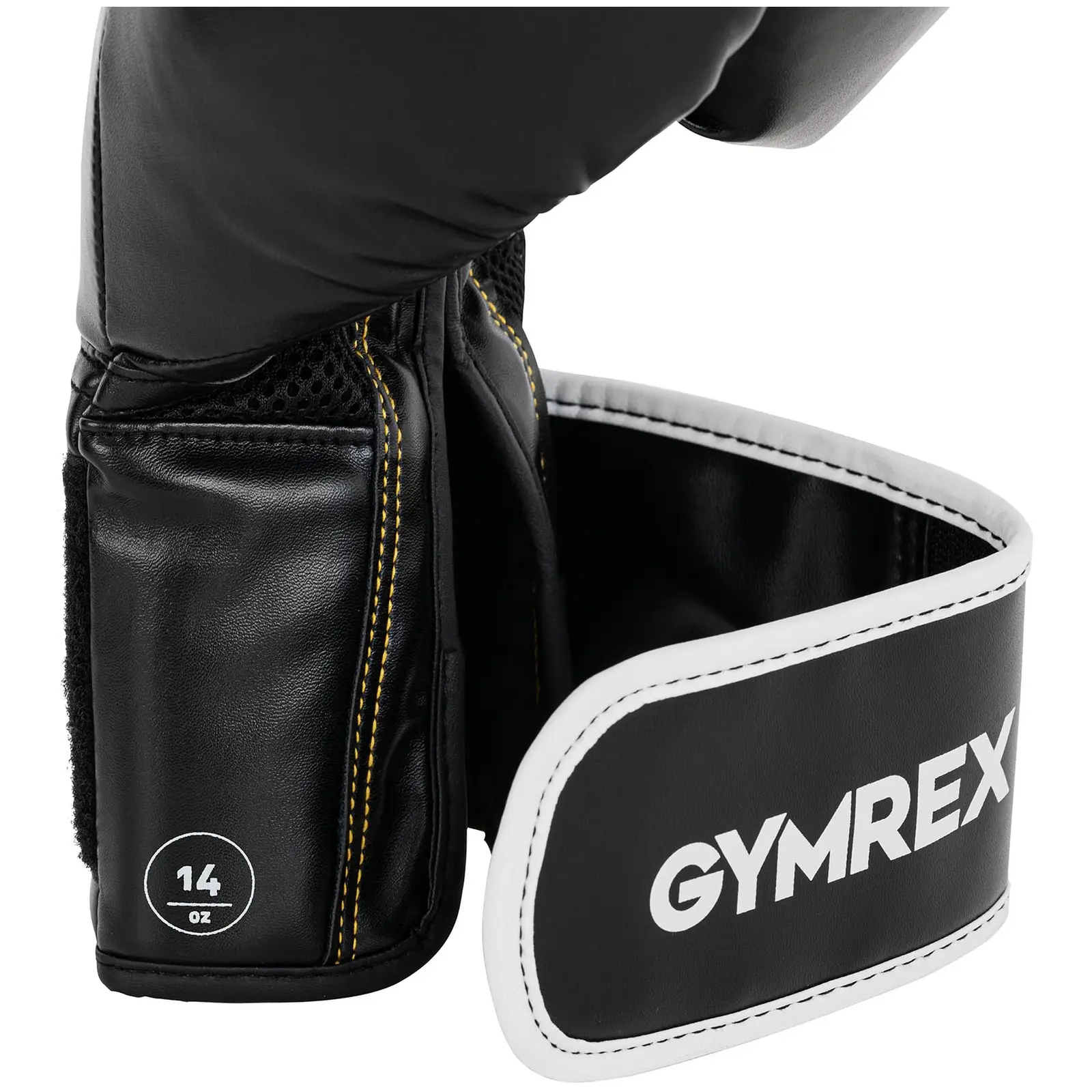 Boxerské rukavice - 14 oz - síťovina uvnitř - černé