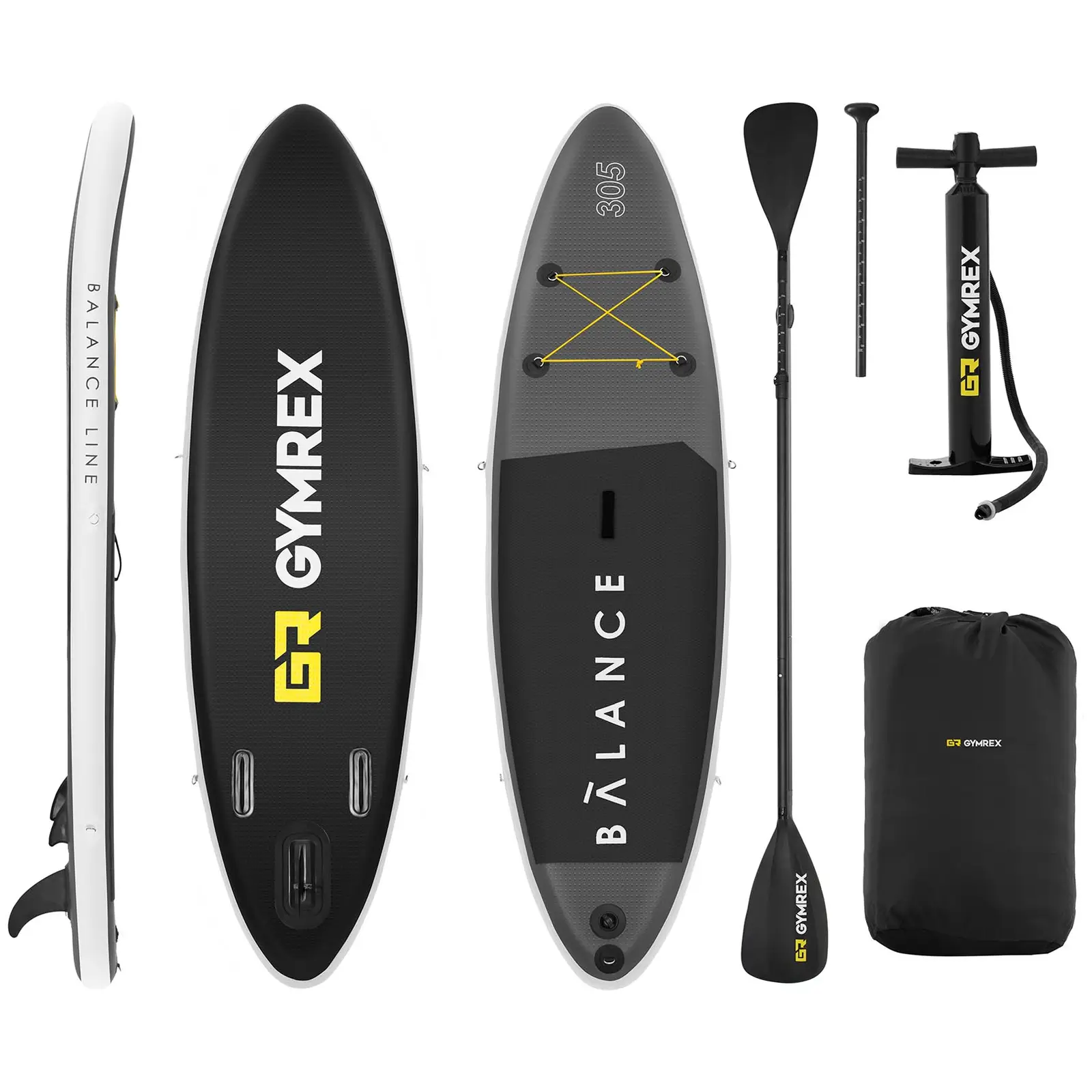 Levně Nafukovací stand up paddleboard sada 135 kg 305 x 79 x 15 cm - Vodní sporty Gymrex