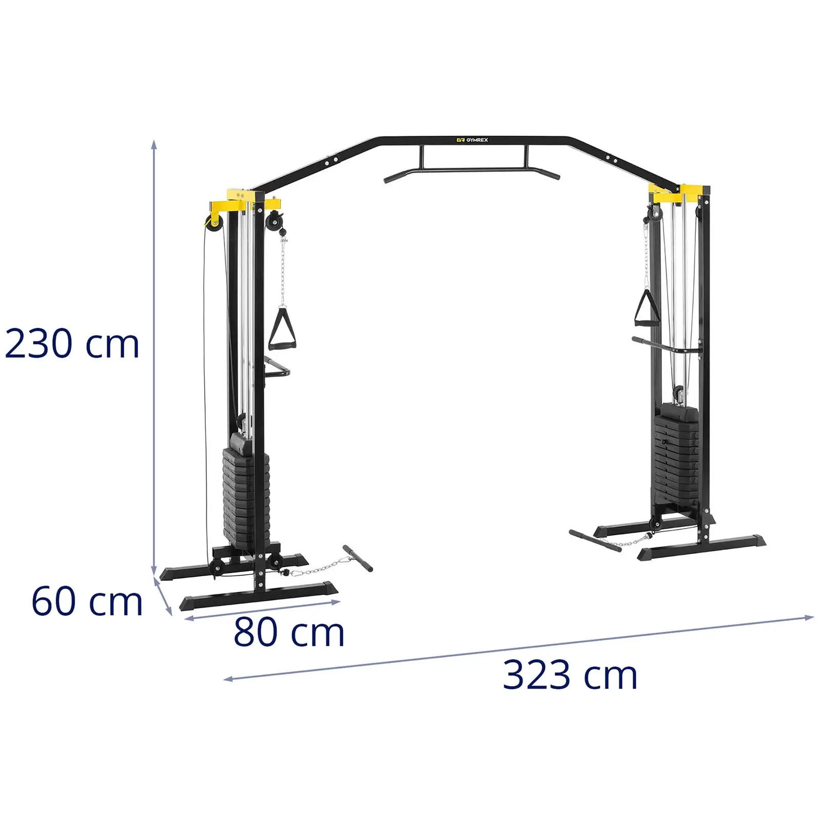 Appareil de musculation multifonction - 150 kg - 24 poids de 6,8 kg