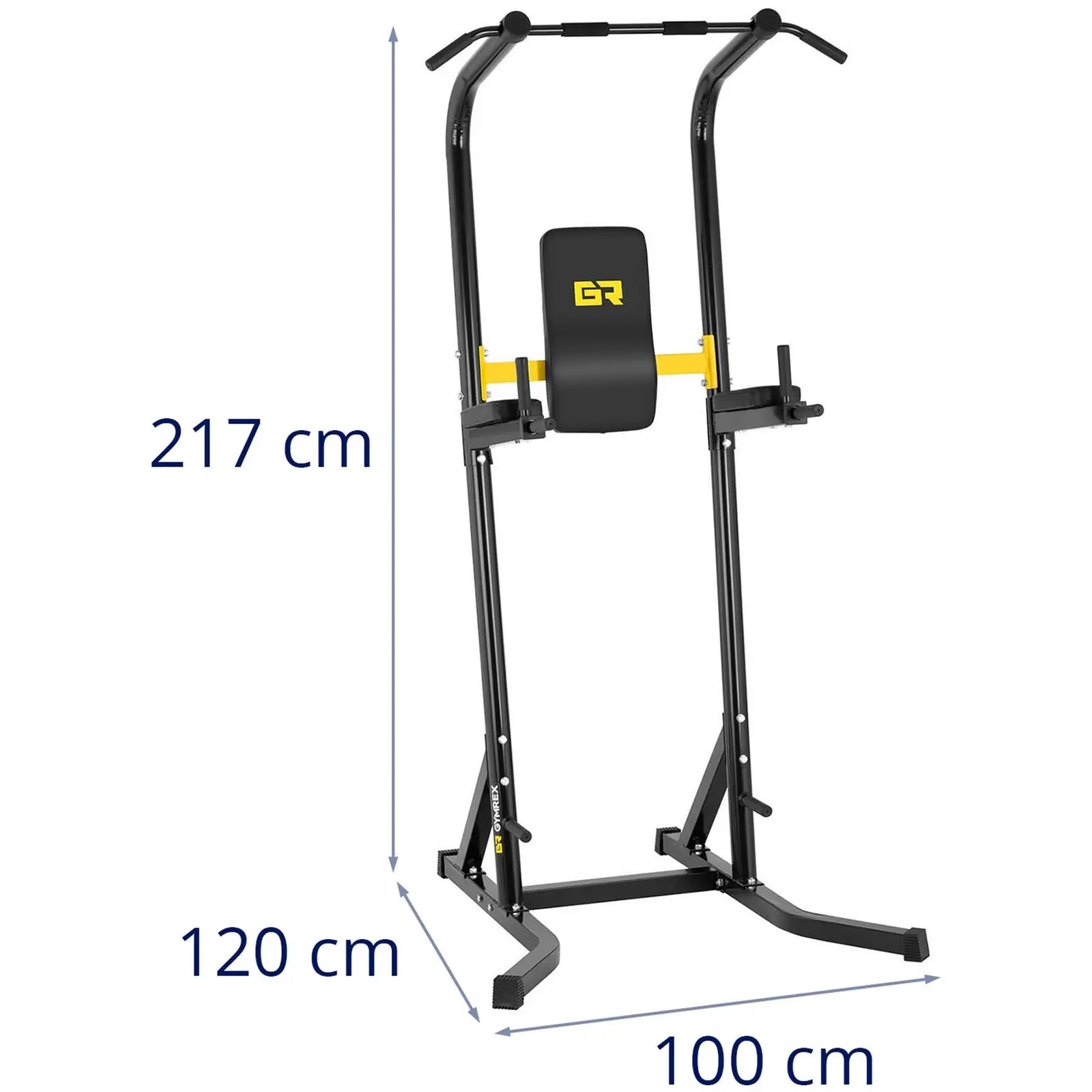 Estación con barra para ejercicios - fondos, flexiones y dominadas - 120 kg