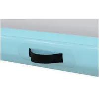 Aufblasbare Turnmatte - 300 x 100 x 10 cm - 150 kg - grün/grau