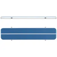 Aufblasbare Turnmatte - 500 x 100 x 20 cm - 250 kg - blau/weiß