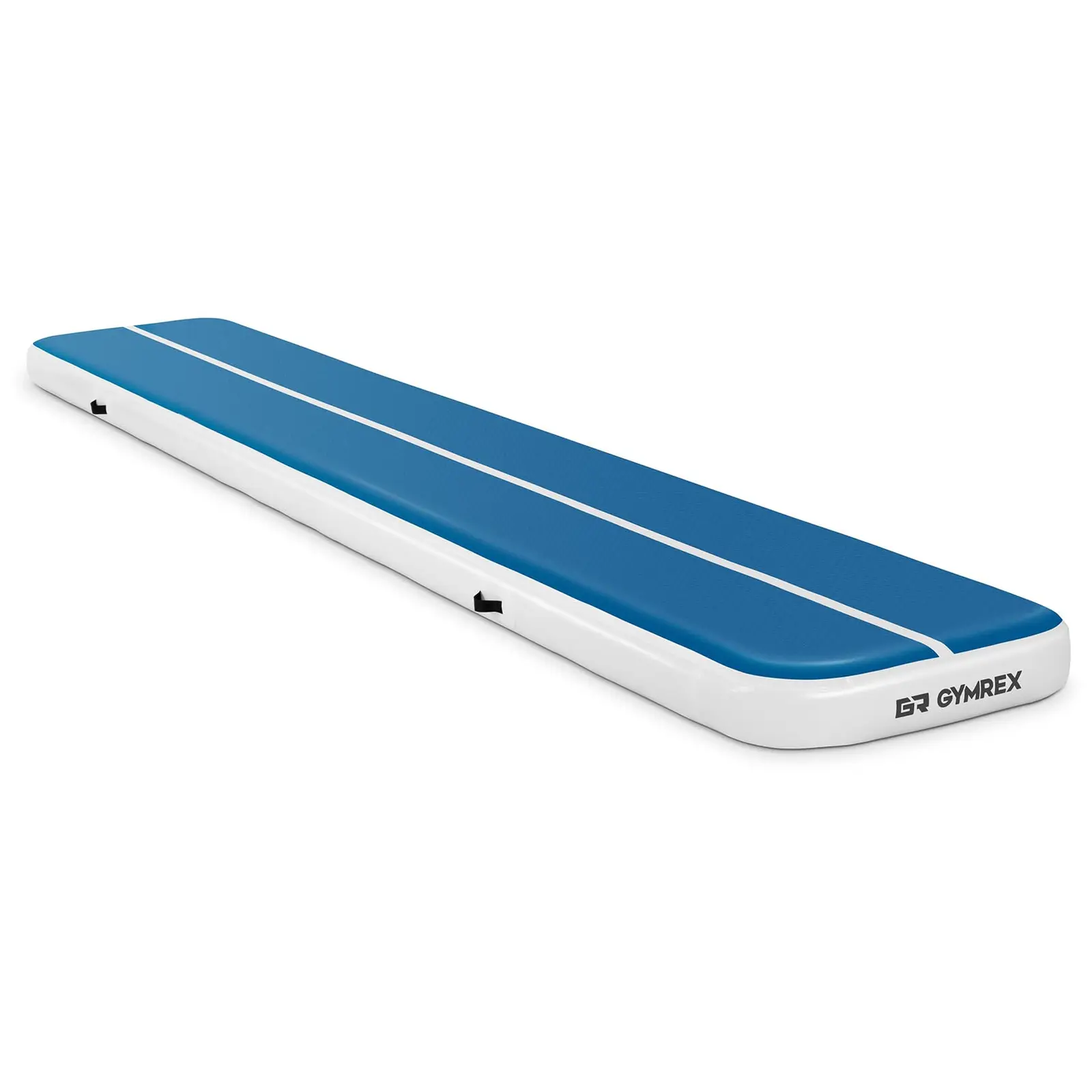 Tappeto da ginnastica gonfiabile - 600 x 100 x 20 cm - 300 kg - blu/bianco