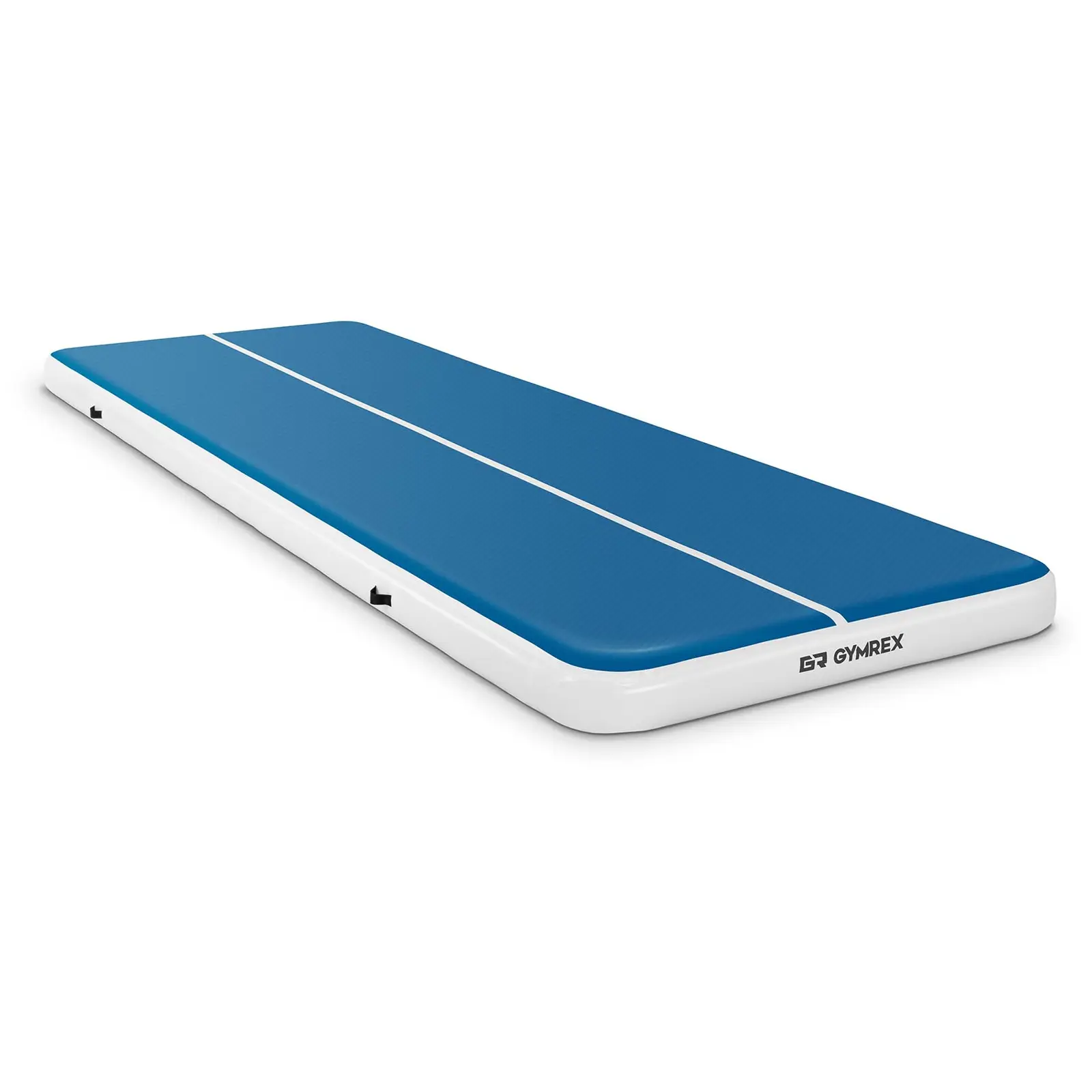 Tappeto da ginnastica gonfiabile - 600 x 200 x 20 cm - 400 kg - blu/bianco