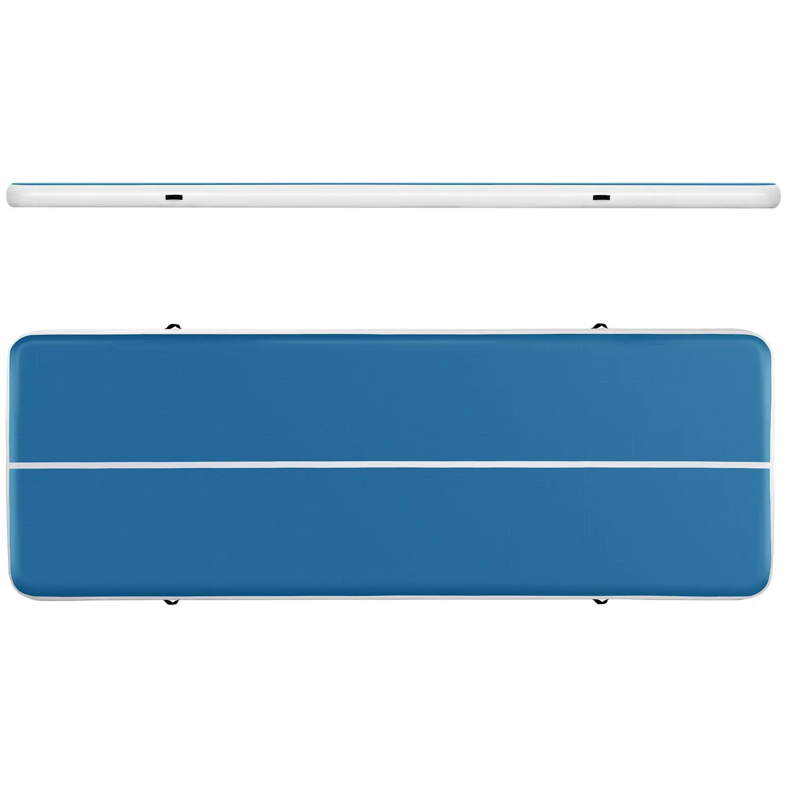 Air tumbling mat - 600 x 200 x 20 cm - 400 kg - Bleu/blanc