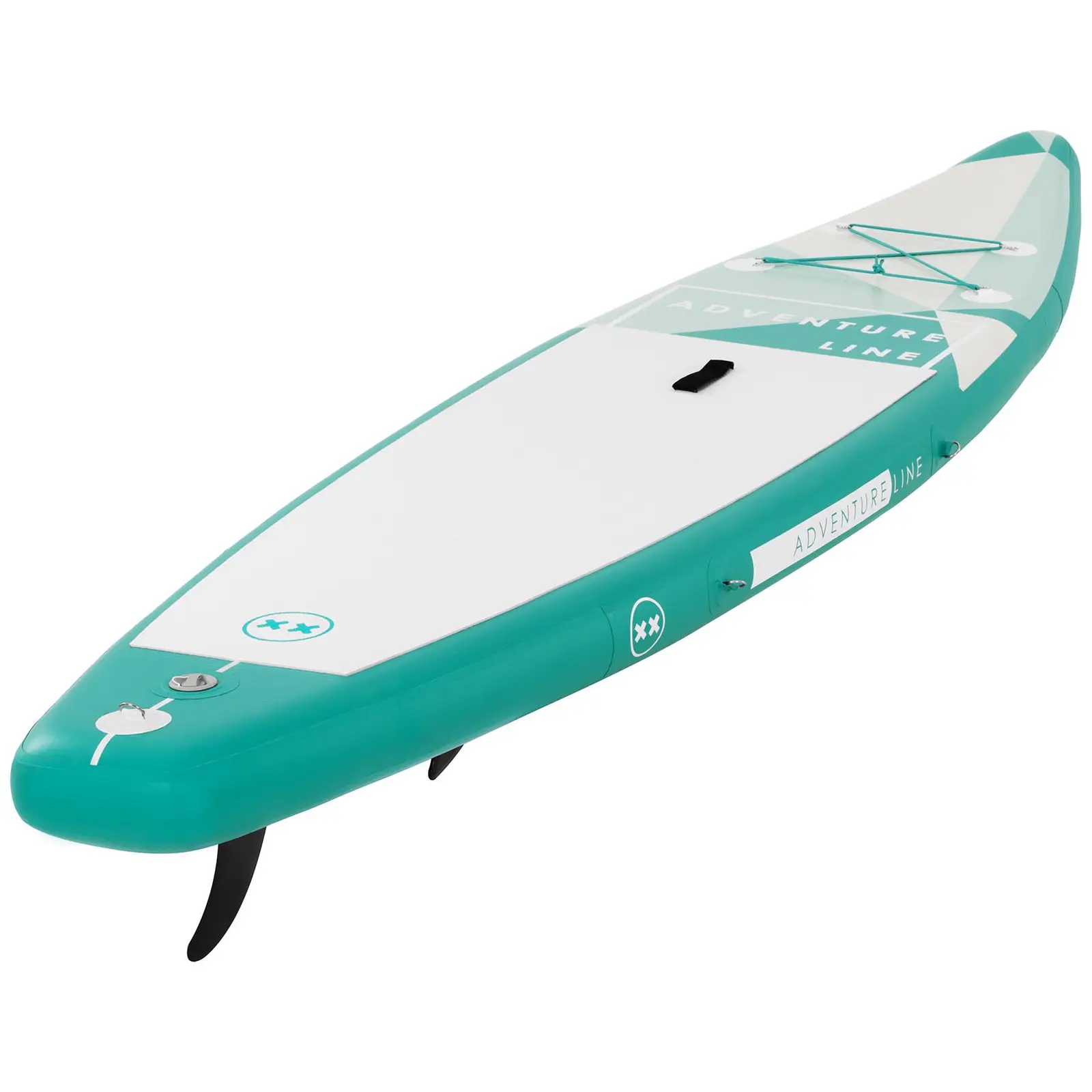 Paddle-board - 120 kg - grønt - sæt inkl. paddel og tilbehør