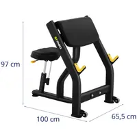 Banco de treino para bíceps - apoio de braços - 135 kg