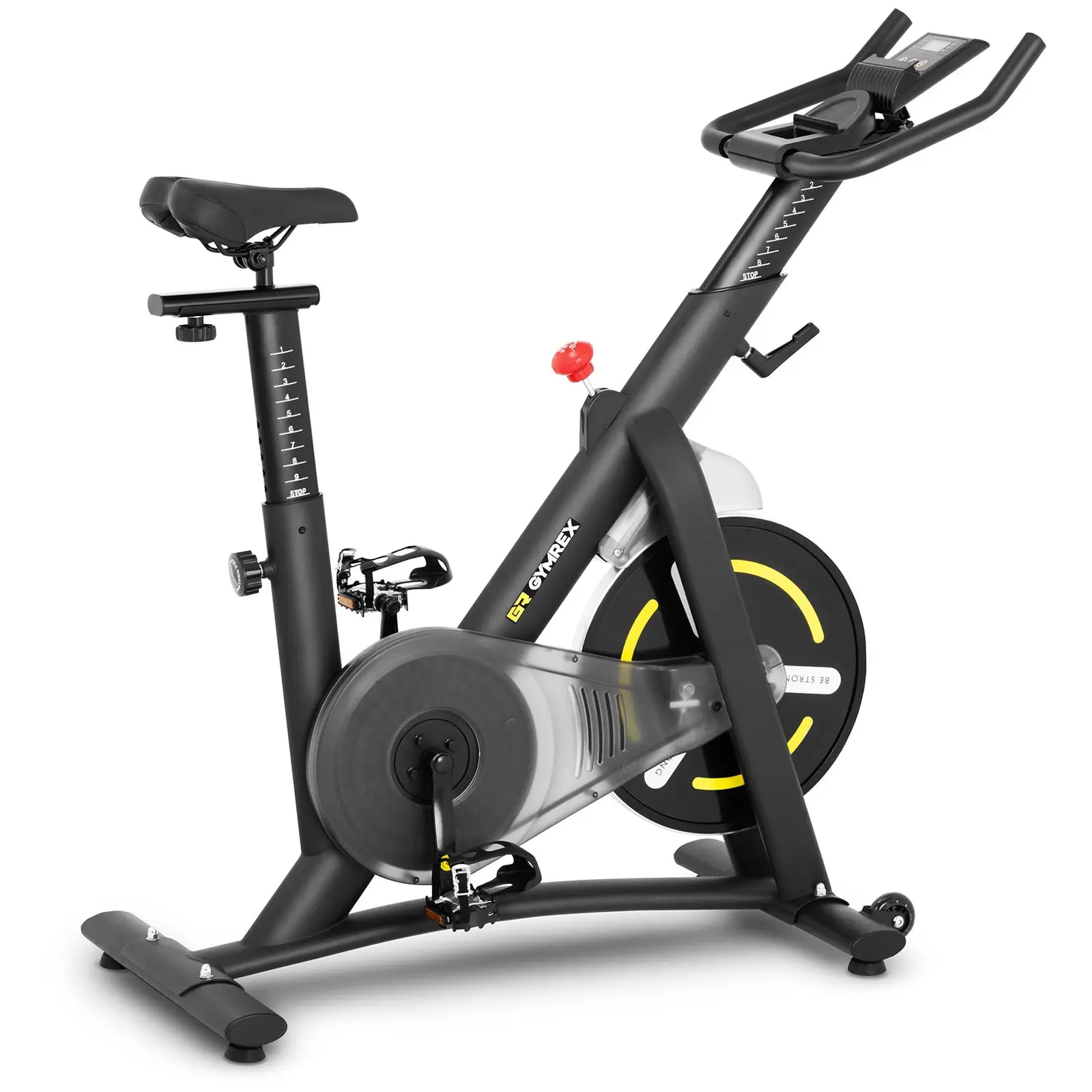 Stationary Bike flywheel mass 13 kg LCD www.expondo