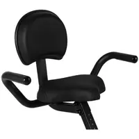 Exercise Bike - collapsible - backrest - additional handles - black / red