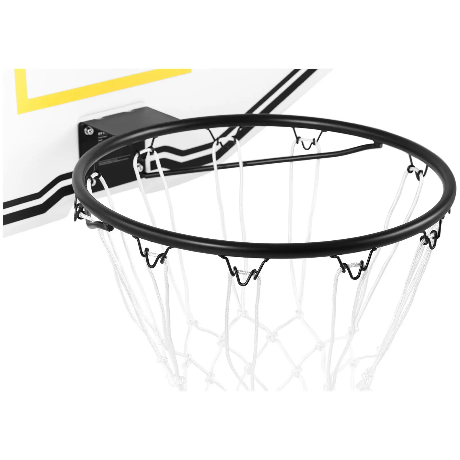 Panier de basketball - 91 x 61 cm - Diamètre de l'arceau 42,5 cm (Couleur(s): Blanc)