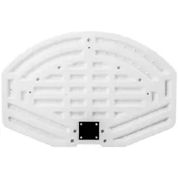 Basketbalnet - 91 x 61 cm - ringdiameter 42,5 cm - witte net