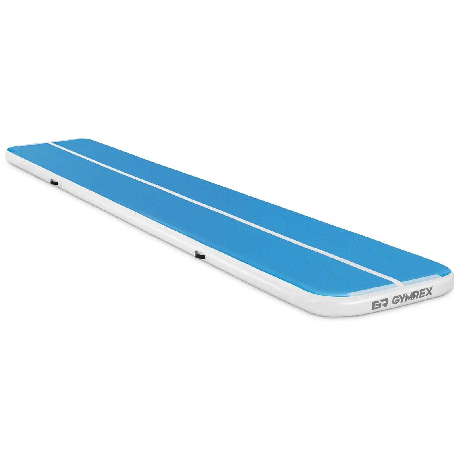 Colchoneta de gimnasia - 600 x 100 x 10 cm - 210 kg - azul/blanco