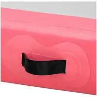 Tappetino da ginnastica gonfiabile - 600 x 100 x 20 cm - 210 kg - rosa/grigio