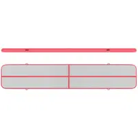 Felfújható tornaszőnyeg - 600 x 100 x 20 cm - 210 kg - szürke/pink